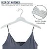 All Hung Up Hangers Elegant Plastic Hangers, Clothes Hangers, Thin Plastic Hangers, Color Plastic Hangers, Clothes Hangers Plastic, Blouse Hangers (White, 36pk) view 2