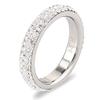 Bansriracha Fashion Jewelry Stainless Steel Carved Ring Ring Female Crystal from Austrian Simple Temperament Wild Anti-Allergic (Gold, 9) view 1