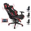 Goplus Gaming Massage Office Chair, High Back PU Leather Adjustable Arms Headrest Ergonomic Reclining Racing Chair, Rolling Swivel Executive Computer Chair view 1