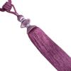1 Pair Curtain Tiebacks Rope Fashion Tassel Curtain Holdbacks Tiebacks Curtain Buckle Holder (Purple) view 1