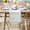 Modern Table Runner 14x72inch Cotton Linen Runners for Kitchen Dining Living Room Wedding PartyTable Decor, London Big Ben Monument Scene Simple Style view 2