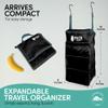 Pack Gear Hanging Luggage Organizer - Our Carry On Closet Insert Fits Any Carry-On - Our Hanging Luggage Organizer Uses Velcro to Allow Quick Access to your Clothes (Solid Black) view 2