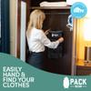 Pack Gear Hanging Luggage Organizer - Our Carry On Closet Insert Fits Any Carry-On - Our Hanging Luggage Organizer Uses Velcro to Allow Quick Access to your Clothes (Solid Black) view 4