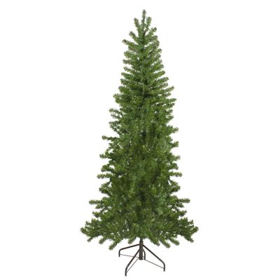Northlight 7.5' Canadian Pine Slim Artificial Christmas Wall Tree - Unlit