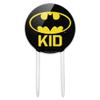 Acrylic Batman Bat Kid Shield Logo Cake Topper Party Decoration for Wedding Anniversary Birthday Graduation view 1