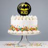 Acrylic Batman Bat Kid Shield Logo Cake Topper Party Decoration for Wedding Anniversary Birthday Graduation view 4