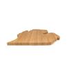 BambooMN Michigan Silhouette Bamboo Serving and Cutting Board 2 Units - 11.75" x 11.6" x 0.60" view 3