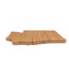 BambooMN Washington Silhouette Bamboo Serving and Cutting Board - 10 Units - 11.75" x 7.5" x 0.60" view 3