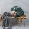 49x71inch Hand Knitted Fringe Wool Throw Blanket Lightweight Sofa Bed Couch Decorative Blanket Crochet Cable Acrylic Blanket Photo Prop Family Friend Xmas Gift view 2