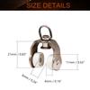 MroMax Curtain Track Rollers Stainless Steel Frame Twin Wheeled Carriers Drapery Rail Sliding Glider for Windows Shower Curtain Tracks 0.43" Dia, 20 Pcs view 2