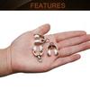 MroMax Curtain Track Rollers Stainless Steel Frame Twin Wheeled Carriers Drapery Rail Sliding Glider for Windows Shower Curtain Tracks 0.43" Dia, 20 Pcs view 3