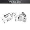 MroMax Curtain Track Rollers Stainless Steel Frame Twin Wheeled Carriers Drapery Rail Sliding Glider for Windows Shower Curtain Tracks 0.63" Dia, 50 Pcs view 2
