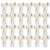 MroMax 80Pcs Curtain Track Rollers, 0.41" Dia Plastic Twin Wheeled Carriers Drapery Rail Sliding Glider for Windows Shower Curtain Tracks view 1