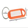 10 x Key Ring and Identity Card TAG Orange view 2
