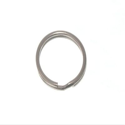 100 X SPLIT KEY RING NP NICKEL PLATED STEEL 19MM (3/4")