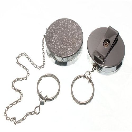 1 X RECOIL KEY RING CHROMED NP CHAIN 18"