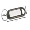 10 x Key Ring and Identity Card TAG Black view 2