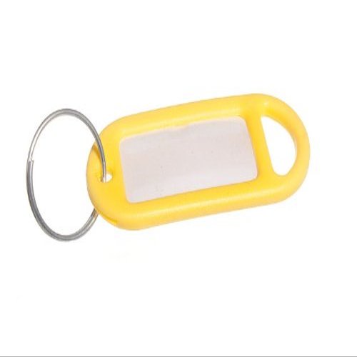 10 x Key Ring and Identity TAG Card Yellow
