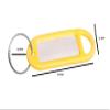 10 x Key Ring and Identity TAG Card Yellow view 2