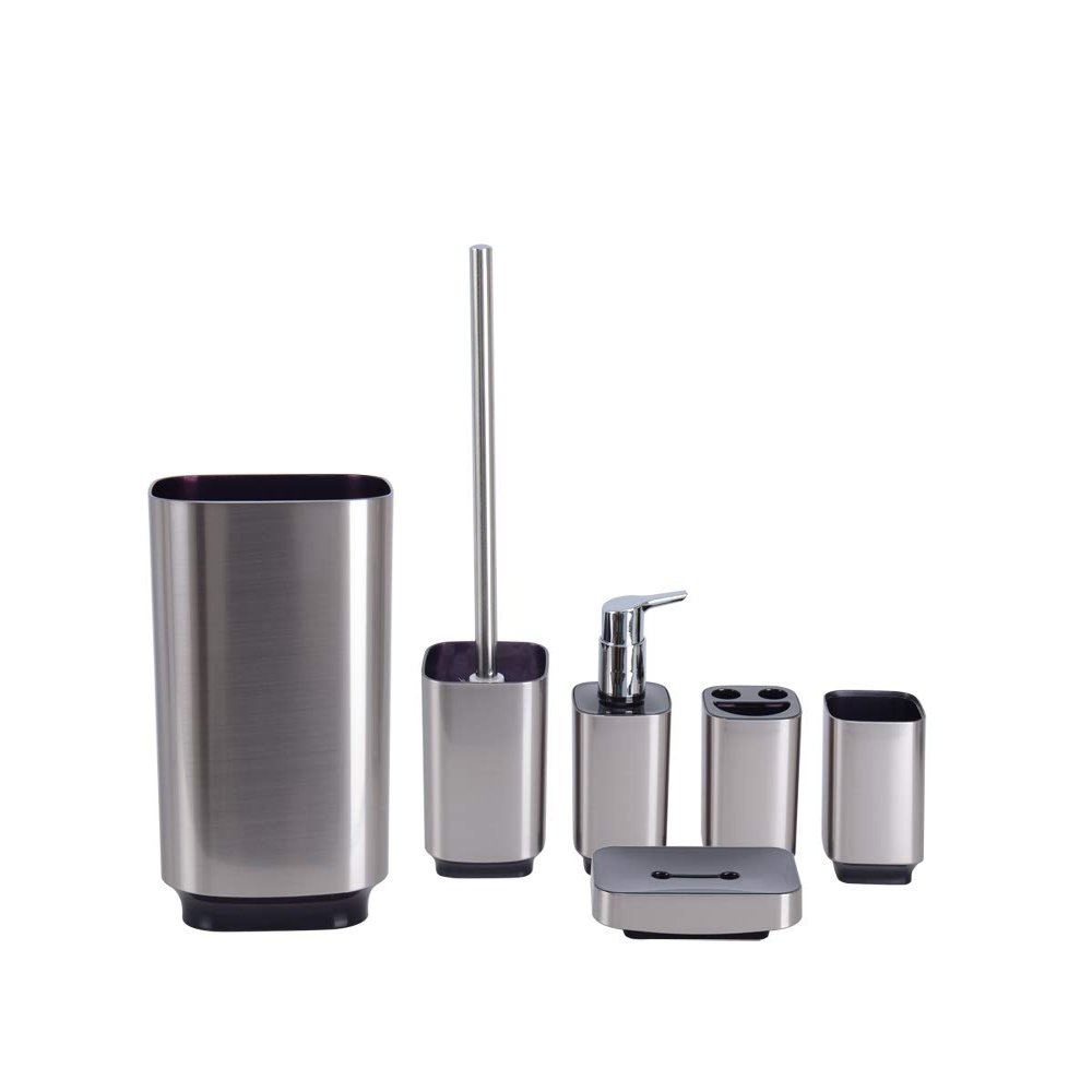 Bath Accessory Set Regency Silver