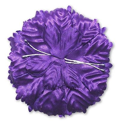 Capia Flowers Flat Carnation Capia Base for Corsages Bulk Wholesale 144 Pieces 20+ Colors Available (Purple)