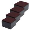 Ezprotekt 2 Inch Bed and Furniture Risers, Heavy Duty Square Sofa Table Couch Dresser Risers, Width 3.15"-Adds 2" Height, Supports 20,000 lbs - Protect Hardwood Floors from Scratches (Black, 4 Pack) view 1