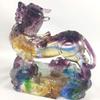 Amore Jewell Chinese Spirit Beast (Small) Fengshui Decoration Ornament Gift for Home & Office (Liuli Crystal Glass) view 1