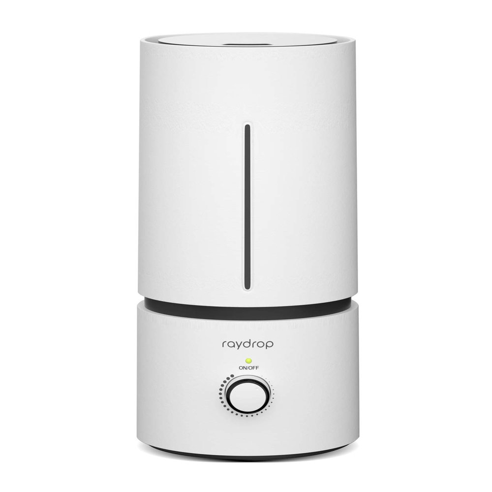 raydrop Cool Mist Humidifiers for Home Babies, 1.70 L Quiet and Small Ultrasonic Humidifier for Bedroom Nightstand, Space Saving, Auto Shut Off - (0.45 Gallon, US 110 V)