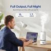 raydrop Cool Mist Humidifiers for Home Babies, 1.70 L Quiet and Small Ultrasonic Humidifier for Bedroom Nightstand, Space Saving, Auto Shut Off - (0.45 Gallon, US 110 V) view 3
