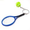 Honbay 6PCS Mini Exquisite Lightweight Tennis Racket Racquet Ball Keychains Key Rings Sport Style Split Keychains view 4