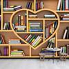NWT Wall Murals for Bedroom Modern Bookshelf Pattern Removable Wallpaper Peel and Stick Wall Stickers - 100x144 inches view 2