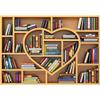 NWT Wall Murals for Bedroom Modern Bookshelf Pattern Removable Wallpaper Peel and Stick Wall Stickers - 100x144 inches view 3
