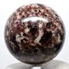 HQRP Large 3.2" 2.1lb Deep Red Garnet Sphere Sparkling Natural Almandine Crystal Polished Mineral Gemstone Ball - Madagascar + Stand view 2