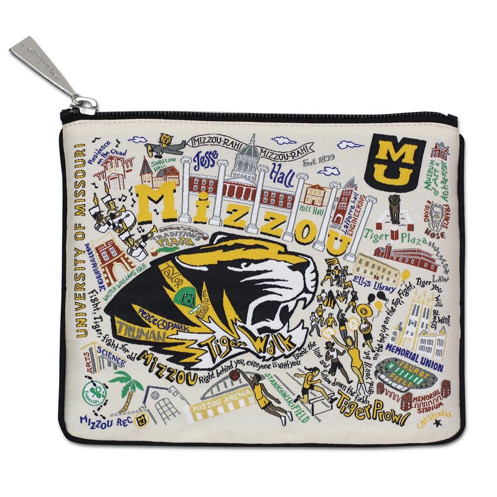 Catstudio University of Missouri (Mizzou) Collegiate Zipper Pouch Purse | Holds Your Phone, Coins, Makeup, Dog Treats, & Tech Tools