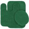 3 pc Solid Olive Green Bathroom Rug Set Bath Mats Bath Set Super Soft Anti Slip Soft Mats New view 1