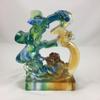 Amore Jewell Gourd and Toad Biting The Coin - Much Wealth & Luck Fengshui Decoration Ornament Gift for Home & Office (Liuli Crystal Glass) view 1
