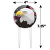 Acrylic American Bald Eagle Flag USA Patriotic Cake Topper Party Decoration for Wedding Anniversary Birthday Graduation view 2