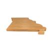 BambooMN Missouri Silhouette Bamboo Serving and Cutting Board - 10 Units - 12" x 10.75" x 0.60" view 3