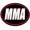 Magnet 3x5 inch Oval MMA Sticker -Mixed Martial Arts Fight Fighting Octagon Magnetic Magnet Vinyl Sticker view 1