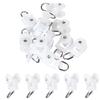 MroMax 50Pcs Curtain Track Rollers, 0.45" Dia Plastic Twin Wheeled Carriers Drapery Rail Sliding Glider for Windows Shower Curtain Tracks view 1