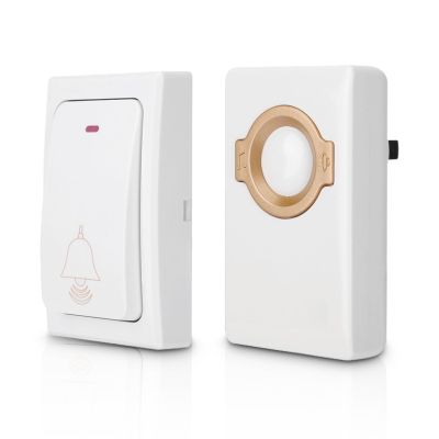 Sanpyl Doorbell, 16 Melodies Door Chime Kit, 25 to 75dB Adjustable Volume Plug in Chime Receiver with LED Flash, for Home, Apartments, Businesses, Classrooms