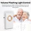 Sanpyl Doorbell, 16 Melodies Door Chime Kit, 25 to 75dB Adjustable Volume Plug in Chime Receiver with LED Flash, for Home, Apartments, Businesses, Classrooms view 4