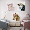 Renditions Gallery Farm Animal Pig, Cow and Horse Nursery Wall Art Fine Giclee Print Poster Set of 3, 12x18 view 3