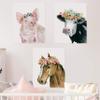 Renditions Gallery Farm Animal Pig, Cow and Horse Nursery Wall Art Fine Giclee Print Poster Set of 3, 12x18 view 4