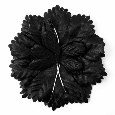 Capia Flowers Flat Carnation Capia Base for Corsages Bulk Wholesale 144 Pieces 20+ Colors Available (Black)