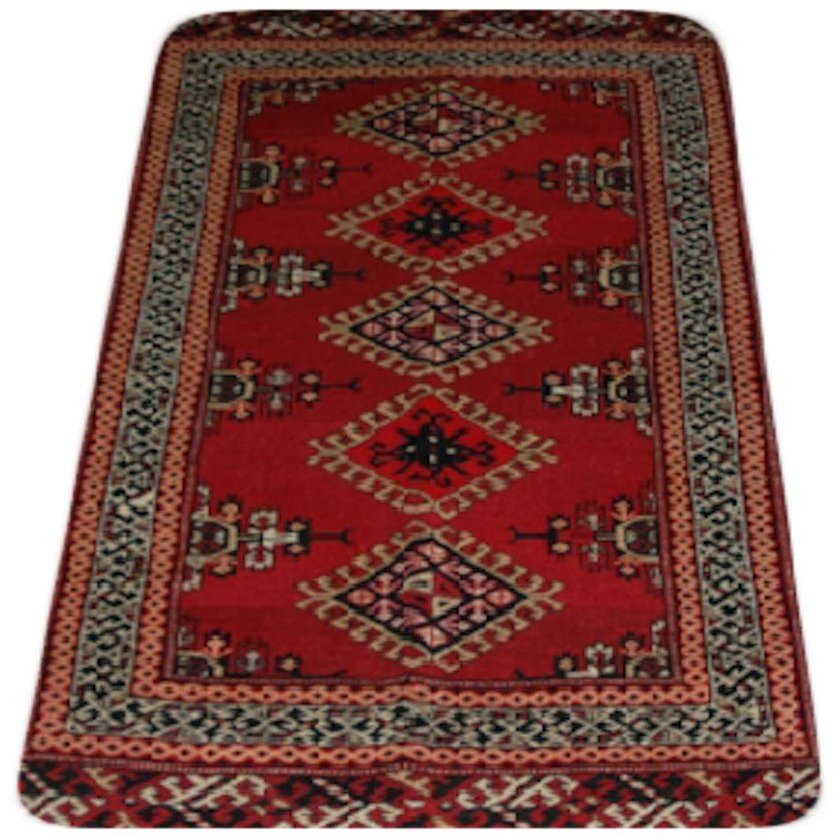 Turkmen Rug (3.9 x 2.6 ft, YC0106)