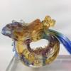 Amore Jewell Auspicious Dragon Ru-Yi with red Ball Fengshui Decoration Ornament Gift for Home & Office (Liuli Crystal Glass) view 2