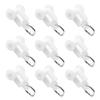 MroMax 30Pcs Curtain Track Rollers, 0.47" Dia Plastic Twin Wheeled Carriers Drapery Rail Sliding Glider for Windows Shower Curtain Tracks view 1