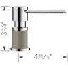 BLANCO, Truffle 402306 LATO Kitchen Soap Dispenser, 10 oz view 2