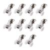 MroMax Curtain Track Rollers Plastic Twin Wheeled Carriers Drapery Rail Sliding Glider for Windows Shower Curtain Tracks 0.41" Dia, 10 Pcs view 1